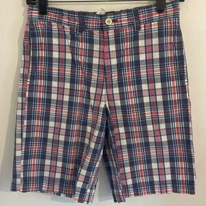 Vineyard Vines Plaid/Madras Shorts, Boys 12